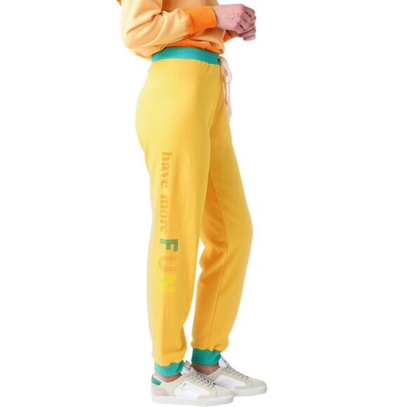 Warm Pants - Warm Fun Women’s Aloha Sweatpants Yellow XS